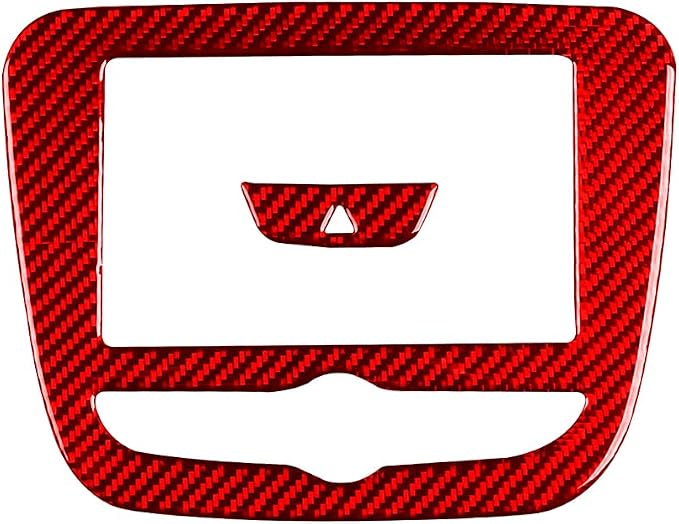 Real Carbon Fiber Trim for Chevy Malibu 9th Gen Accessories | for 2016-2018 Navigation Display Panel Cover Sticker Interior Thick Overlay Decal