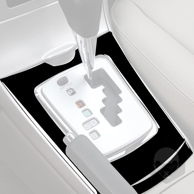 Glossy Bright Piano Black Car Center Console Shifter Transmission Panel External Cover Sticker Interior Trim Compatible with Toyota Corolla 2009 2010 2011 2012 2013 Auto Trim Accessories