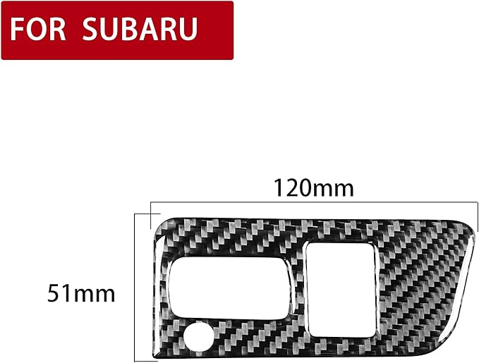 Real Carbon Fiber Trim for Subaru Accessories | for Scion FR-S 2013-2016 / Toyota 86 2016-2020 Head Lamp Headlight Control Switch Cover Interior Thick Overlay Decal - A