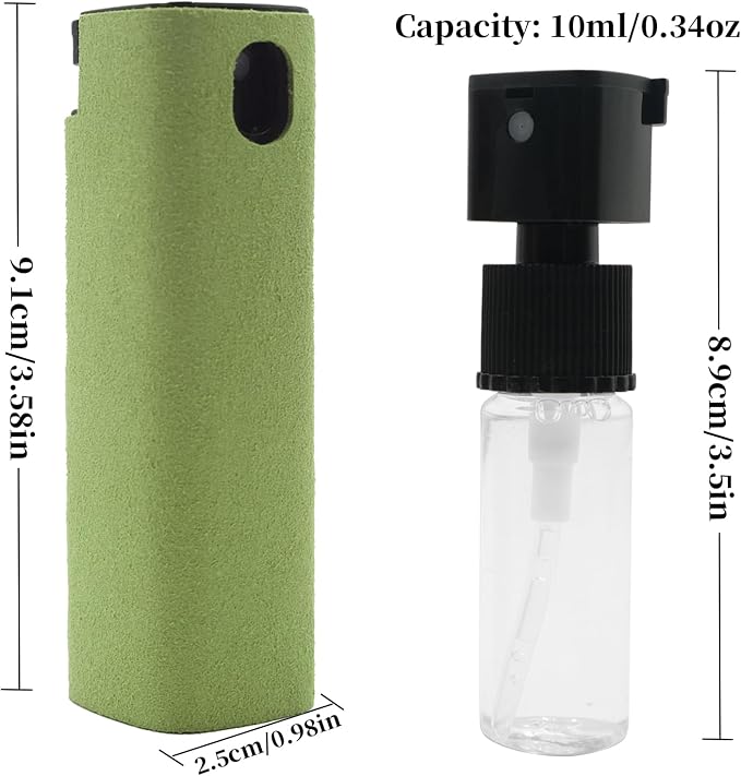Electronic Touch Screen Cleaner Spray and Wiper, Car Laptop Phone Computer TV Screen Cleaning Accessories for MacBook Display iPad iPhone, Fingerprint Eraser for Screens of Mac - Yellow Green Blue