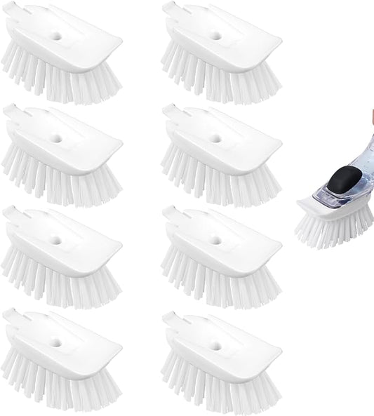 New Brush Refills for OXO New Soap Dispensing Dish Brush - 8 Pack Dish Brush Cleaning Soap Dispensing Head Replacement for Scrubber
