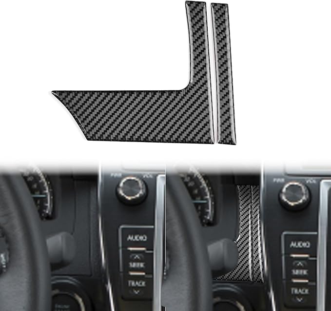 Real Carbon Fiber Trim for Toyota Camry Accessories | for 2012 2013 2014 Auto Dashboard Speedometer Right Side Sticker Interior Thick Overlay Decal