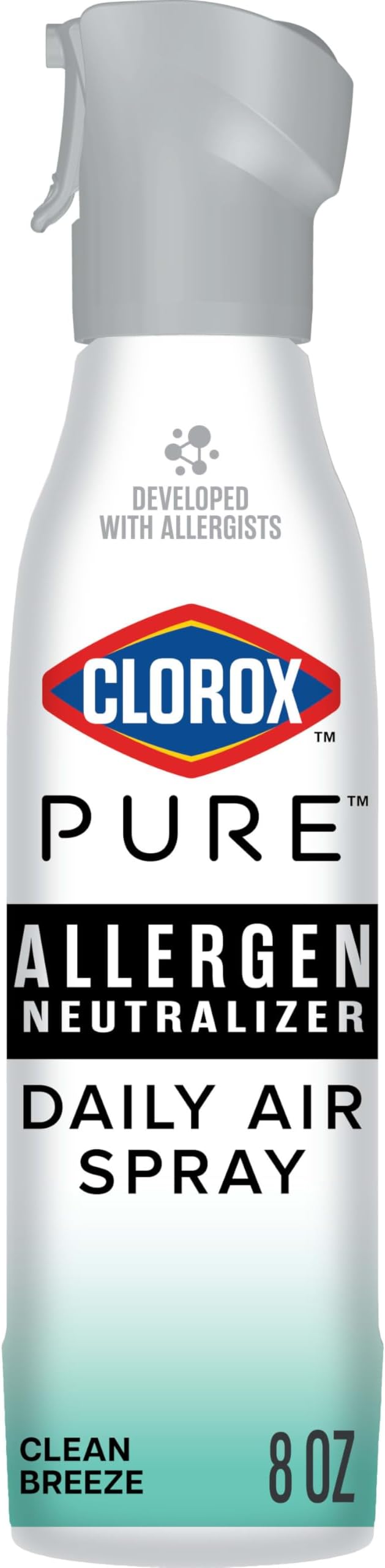 Clorox PURE Allergen Neutralizer Daily Air Spray, Clean Breeze, 8 Ounces