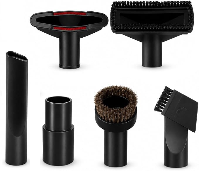 6 Pcs Vacuum Attachment Kit for Shark LA360 Navigator Lift Away ADV | 32/35mm Adapter | Universal Vacuum Cleaner Accessories | Long Crevice Tool | Horsehair Brush | Upholstery | Home Car Pet Hair