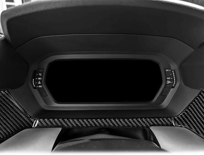 Carbon Fiber Decorations Stickers Fit for Audi A3 8Y S3 RS3 2021-2025 | for Sportback 2021-2025 | Decorations Driver Side Dashboard Trim | Accessories | Anti-scratch | Self-adhesive