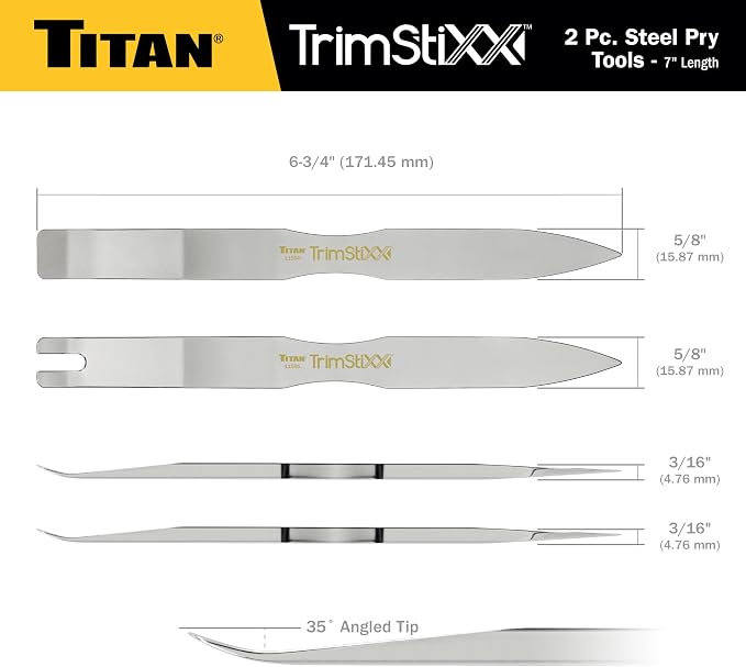 Titan 11592 Trim Stixx 2-Piece 7-Inch Pry Tool Set