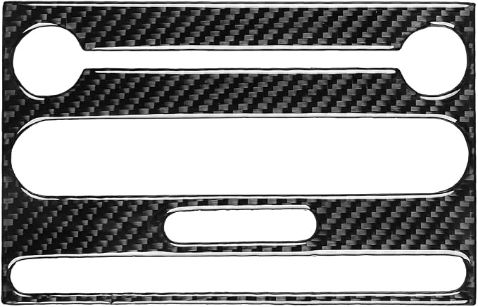 Fit for Ford Expedition 2007-2014 Real Carbon Fiber Center Stickers | Center Console Radio Panel Trim | Accessories | Thick Overlay | Anti-scratch
