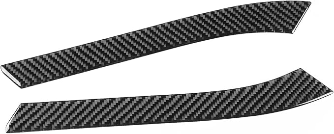 Real Carbon Fiber Trim for Cadillac CTS Accessories | for 2008 2009 2010 2011 2012 2013 Gear Shift Side Strip Sticker Interior Thick Overlay Decal - B