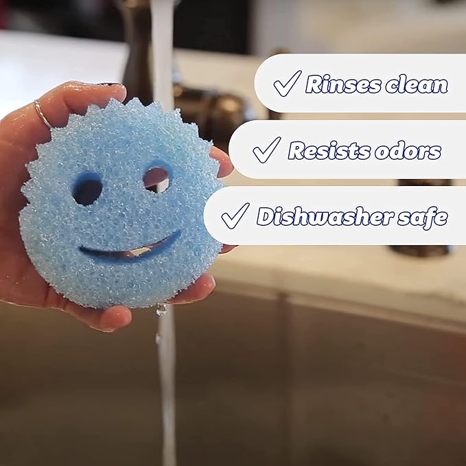 Scrub Daddy Sponges Set - Variety Colors - Scratch-Free Multipurpose Dish Sponge - BPA Free & Made with Polymer Foam - Stain & Odor Resistant Kitchen Sponge (8 Count)