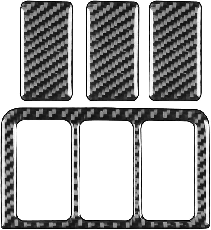 Real Carbon Fiber Trim for Honda Accord Accessories | for 2003 2004 2005 2006 2007，Sunroof Switch Control Panel Cover，Interior Dash Panel，Thick Overlay Sticker Decal