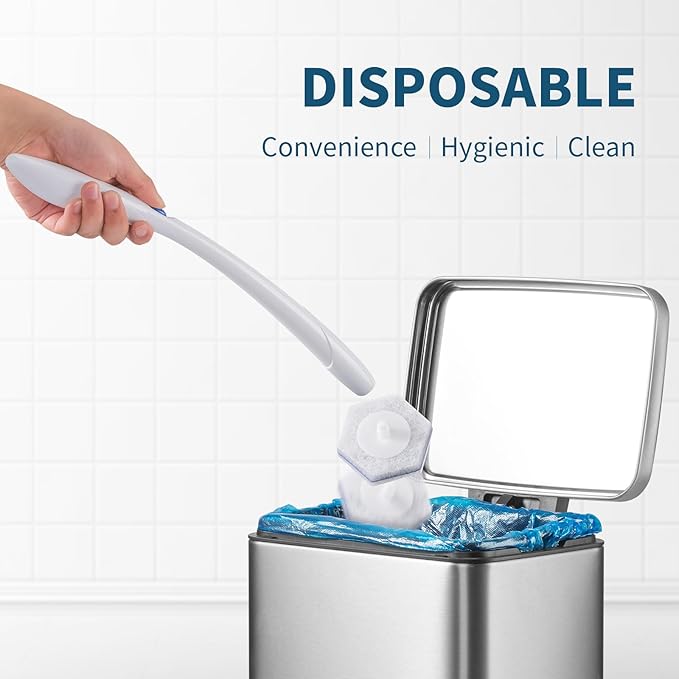 Compatible with Clorox Toilet Wand – Disposable Toilet Brush Head Refills (60 Count), Wand Not Included