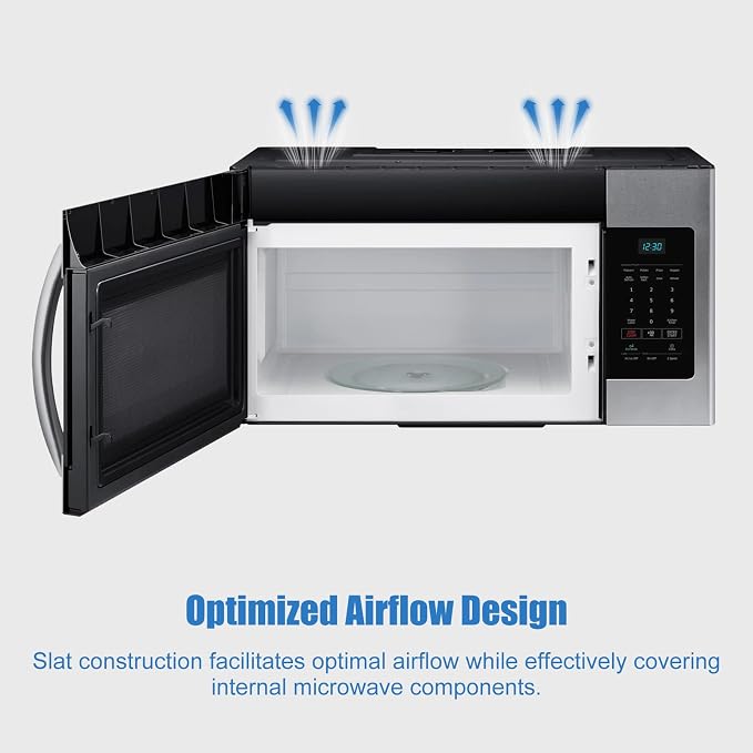 MDX61912701 Microwave Vent Grille Replacement Compatible with LG Microwave Parts，Replaces Microwave Vent kit Parts AP5202555, 2119394, AH3535252, EA3535252, Come with 2pc Microwave Filter 5230W1A003A