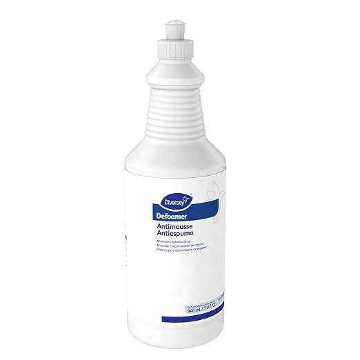Diversey 95002620 Defoamer, Foam Control Liquid for Carpet Cleaner Extractors, Auto Scrubbers, and Tanks, Ready-to-Use, Unscented, 32-Ounce (Pack of 6)