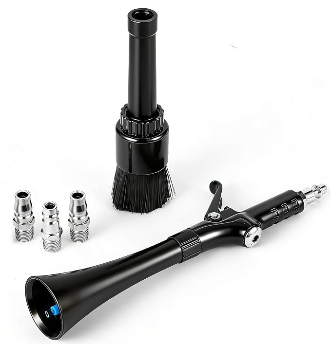 Car Cleaning Gun Detailing Interior Dryer Air Blow Gun Car Detailing Tools for | Mini Potent High Pressure Blower Gun Car Detailing Kit Interior Cleaner,Car Quickly Blasts Dirt and Dust Works with Air
