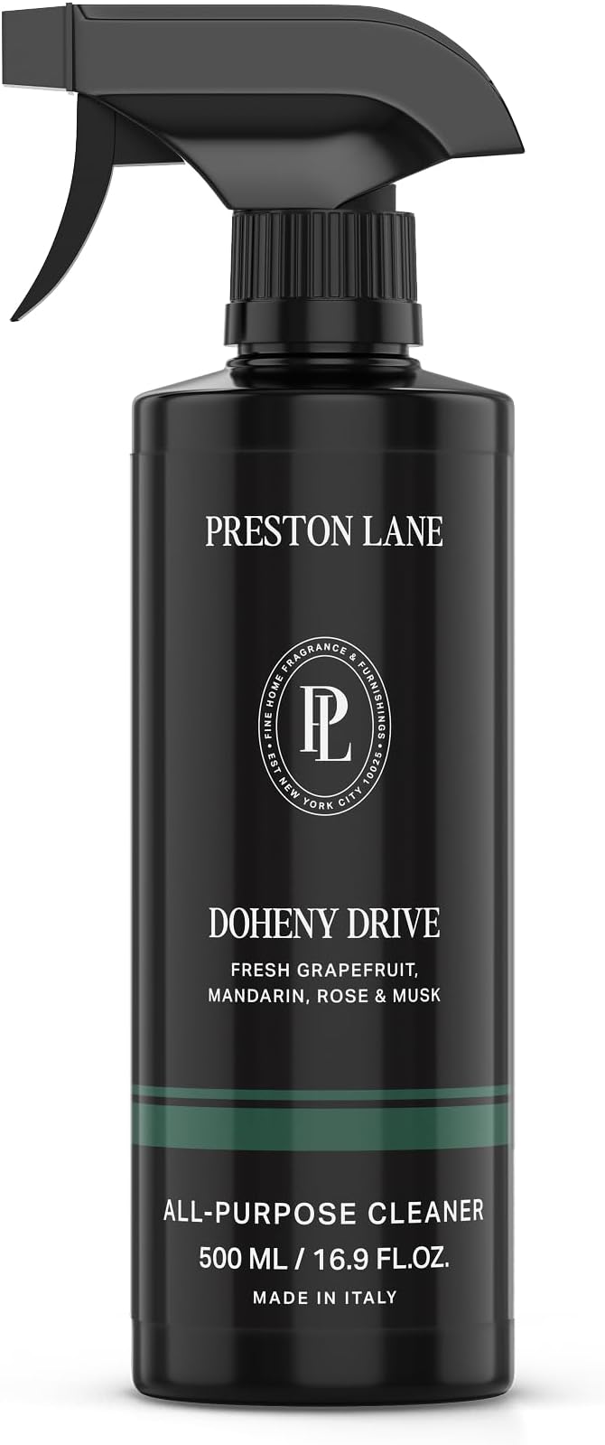Preston Lane Luxury All-Purpose Cleaner, Doheny Drive Scent | Bio-Based Multi-Surface Spray | Streak-Free Finish, Lifts Dirt, Smudges & Grease | Vegan & Cruelty-Free