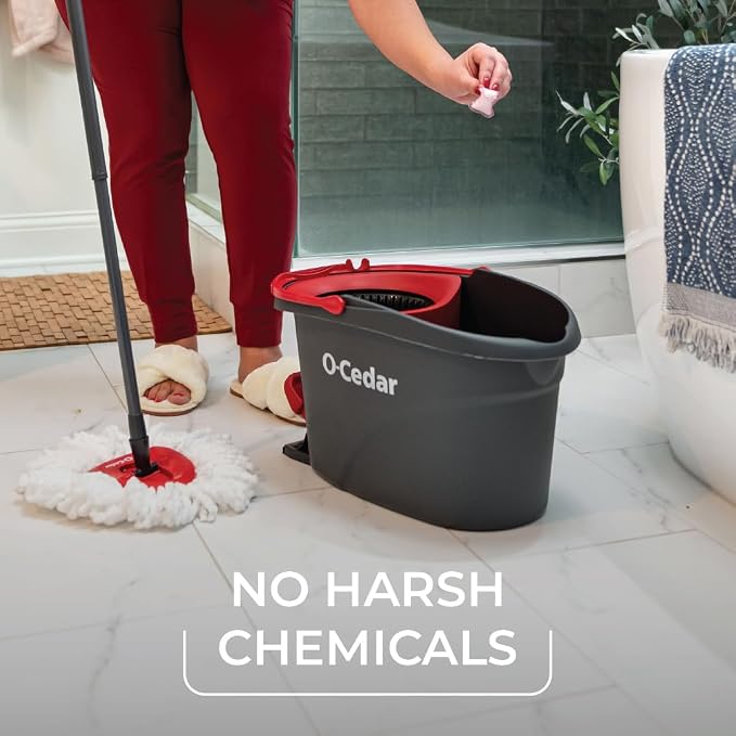 O-Cedar PACS Hard Floor Cleaner, Lavender Scent 24 Count (1-Pack) | Made with Naturally-Derived Ingredients | Safe to Use on All Hard Floors | Perfect for Mop Buckets