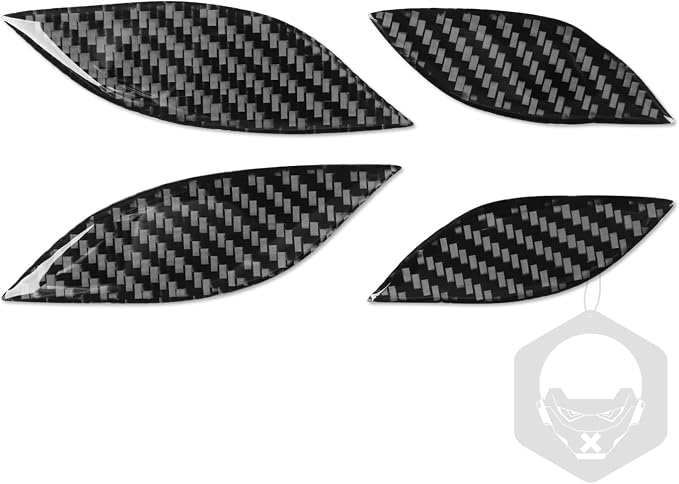 Door Storage Mat Trim for Toyota Corolla 2009-2013 Accessories Black | Soft Carbon Fiber | Upgrades for Car | Only for Left-Hand Drive | Anti-Scratch | Sporty Style