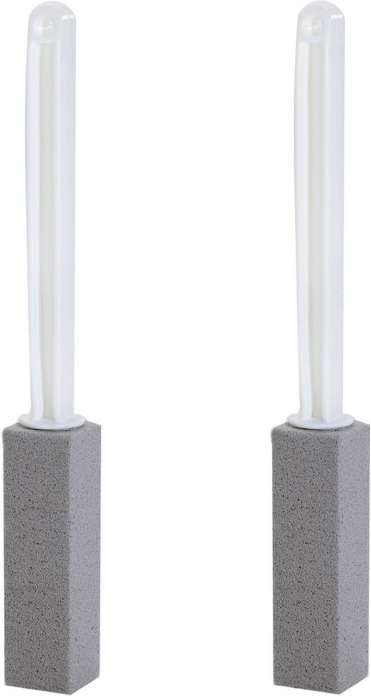 ARZQUT 2 Packs Pumice Cleaning Stone with Extra Long Handle, Pumice Stone for Toilet Bowl Cleaning for Cleaning Toilets, Bathtubs, Grills, Swimming Pools, Sinks