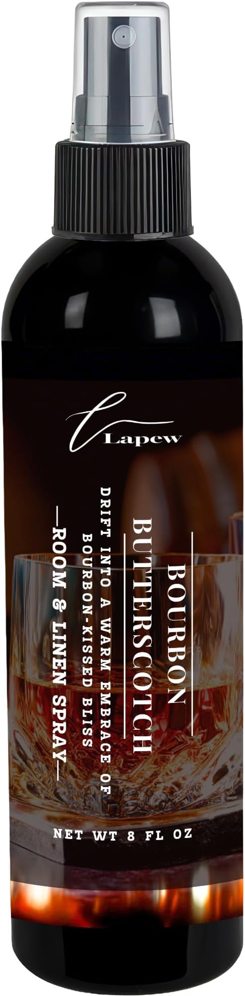Lapew Room & Linen Spray | Fragrance Mist for Home, Car & Office | Fabric & Air Freshener | Neutralizing Mist | Made in USA | Bourbon & Butterscotch