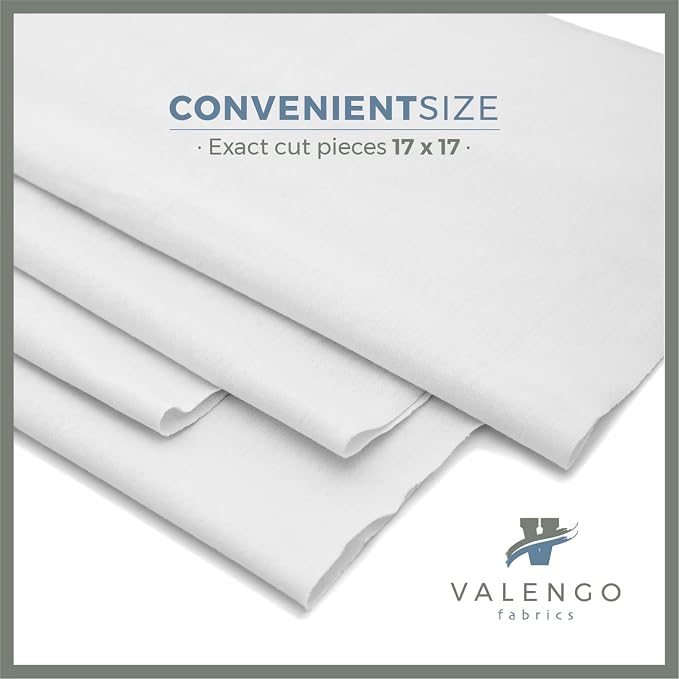 VALENGO New Lint Free Rags – 100% Cotton Cloth, Soft T-Shirt Rags, Lint Free Cloth for Staining Wood, Cast Iron, Dusting, Polishing, Painting and Cleaning – Reusable & Absorbent – 17”x17” (Pack of 7)