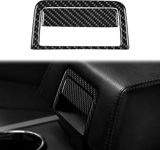 Carbon Fiber Center Stickers Fit for Ford Expedition 2007-2014 | Center Console Armrest Box Handle Trim Decorations | Accessories | Anti-scratch | Self-adhesive
