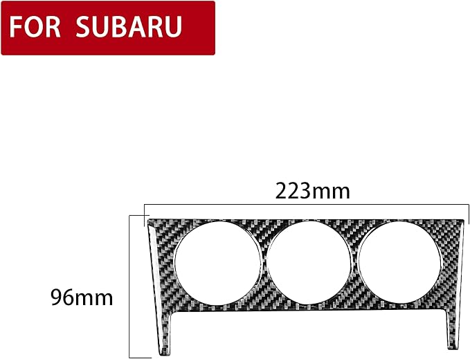 Real Carbon Fiber Trim for Subaru Accessories | for BRZ 2016 2017 2018 2019 2020 Air Conditioner A/C Control Button Interior Thick Overlay Decal - A