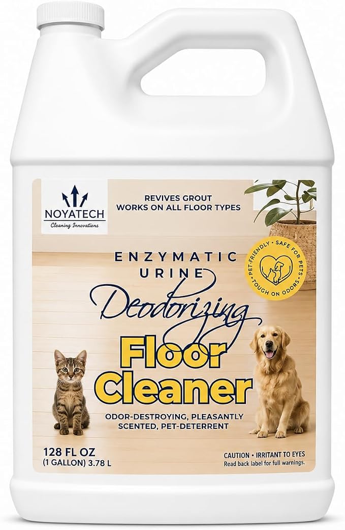 NOYATECH Pet Floor Cleaner – Enzyme-Powered Degreaser for Urine, Odor & Grime | Safe for Tile, Vinyl, Grout & Hardwood | Residue-Free & Pet Safe