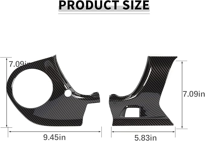 Carbon Fiber Center Console Dashboard Panel Cover Trim Kit Fit for 2016-2023 Chevrolet Chevy Camaro