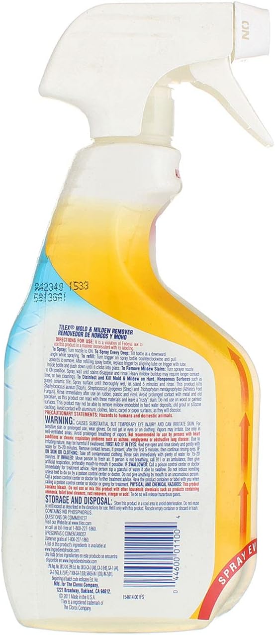 Tilex Mold and Mildew Remover Spray, 16 Fl Oz (Pack of 3)