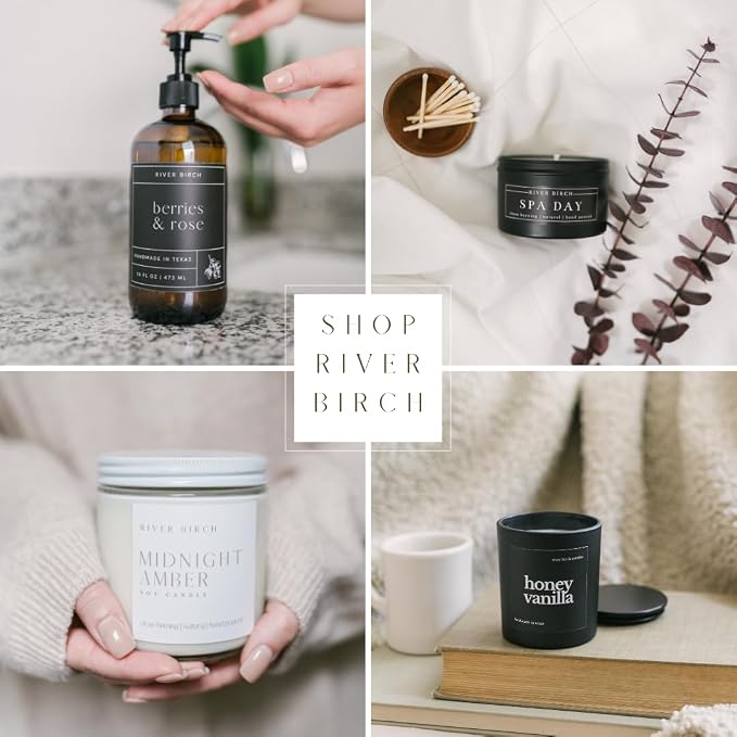 River Birch Fraser Fir Scented Linen and Room Spray | Home Fragrance | 4 oz Glass Amber Bottle | Luxury Signature Scent | Handmade in Texas