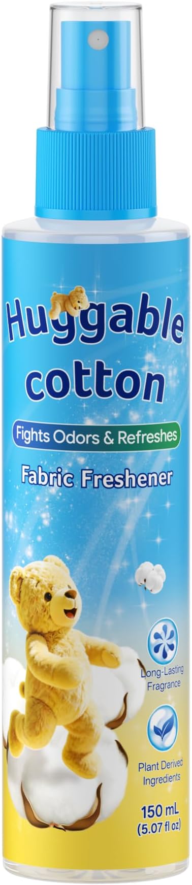 Odor Eliminator Fabric Freshener Spray, Clean Scent, 5.07 fl oz | Multi-Use Fabric Refresher Deodorizer, Long Lasting Fragrance for Clothes, Carpet, Couch, Mattress, Pillow, Curtain & Travel