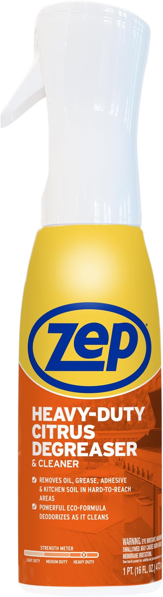 Zep Heavy Duty Citrus Degreaser and Cleaner Mist -16 fl oz ZUCIT20 - Removes Oil, Grease, Adhesive & Kitchen Soil, In Hard-To-Reach Areas