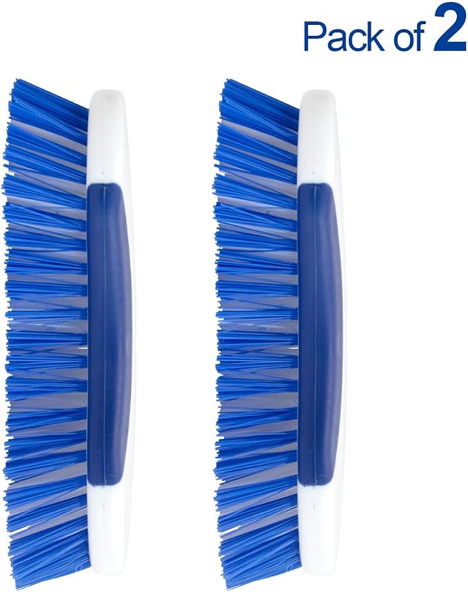 CELOX 2 Pack Multi Purpose Heavy Duty Scrub Brush, Deep Clean Brush for Tile Floors and Walls, Shower Doors, Tubs