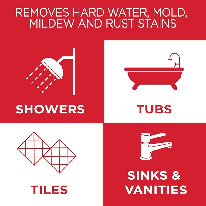 MAGIC Shower Glass and Mirror Cleaner Spray Bundle, Fog & Streak Free, Removes Soap Scum, Rust Stains, Fingerprints, Dirt, and Hard Water, Perfect for Shower Doors, Window, Glass Surfaces, 28 Fl Oz