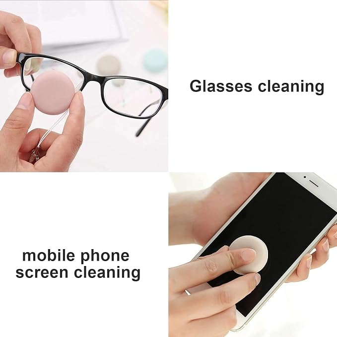4PCS Macaron Screen Cleaner Set - Phone Wipe & Cleaning Ball Combo