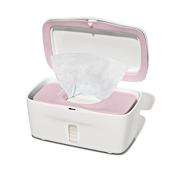 OXO Tot Perfect Pull Wipes Dispenser, Baby Wipe Holder - Blossom