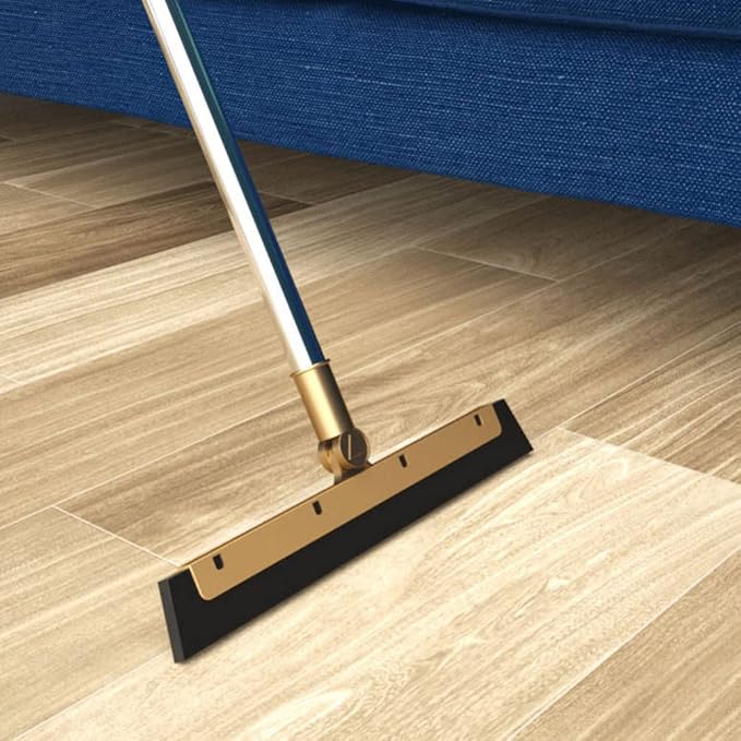 GANAZONO Broom Dustpan Scraper Set Long Handle Stand Up Broom Combo Dustpan for Home Kitchen Room Office Lobby Floor | Long Handle Stand Up Broom Combo Dustpan 25X10X73cm/9.82X3.93X28.69in for Home Kitchen Room Office Lobby Floor