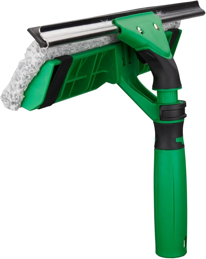 Unger VisaVersa 18-in. 2-in-1 Window Washer & Squeegee, VV450 | VV450 pro tool; microfiber pad for washing; integrated squeegee for drying; 18-in./45cm width