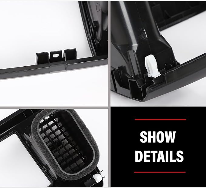DOTCOM Dash Radio Bezel AC Air Vents Trim Fit Toyota Camry 2002-2006 Balck