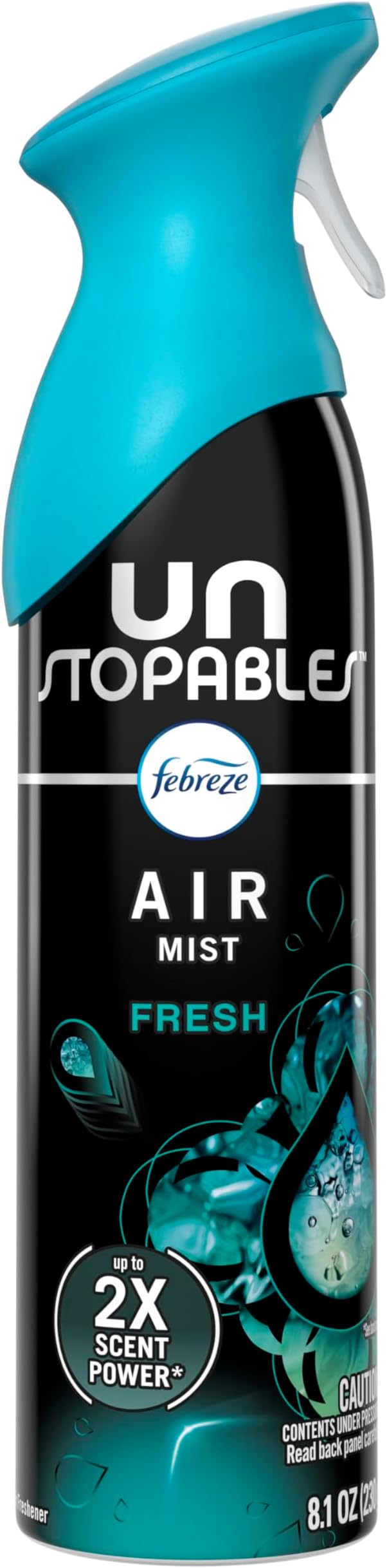 Febreze Air Mist, Air Freshener Spray, Odor Fighting Room Spray, Deodorizer for Home Bathroom Kitchen Office Apartment Dorm Room Classroom, Unstopables Fresh Scent, 8.1oz