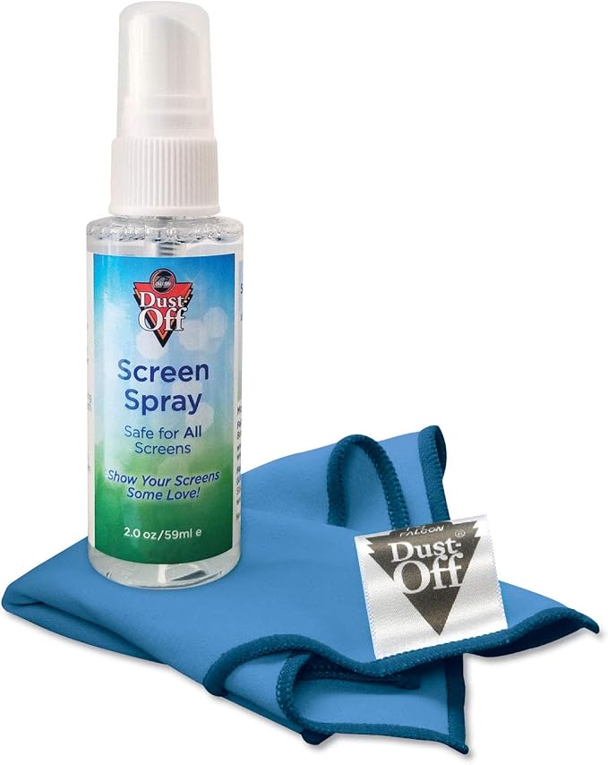 Dust-Off Laptop Computer Cleaning Kit, 50 Ml Spray/Microfiber Cloth