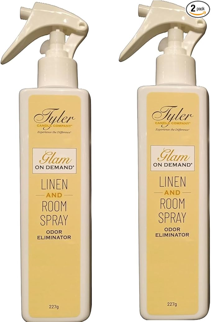 Tyler Candle Company - Spray On Demand - HIgh Maintenance fragrance - 227g / 8oz, Clear (8 Fl oz (Pack of 2))