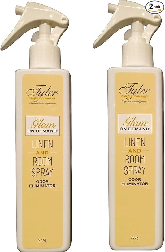 Tyler Candle Company - Spray On Demand - HIgh Maintenance fragrance - 227g / 8oz, Clear (8 Fl oz (Pack of 2))