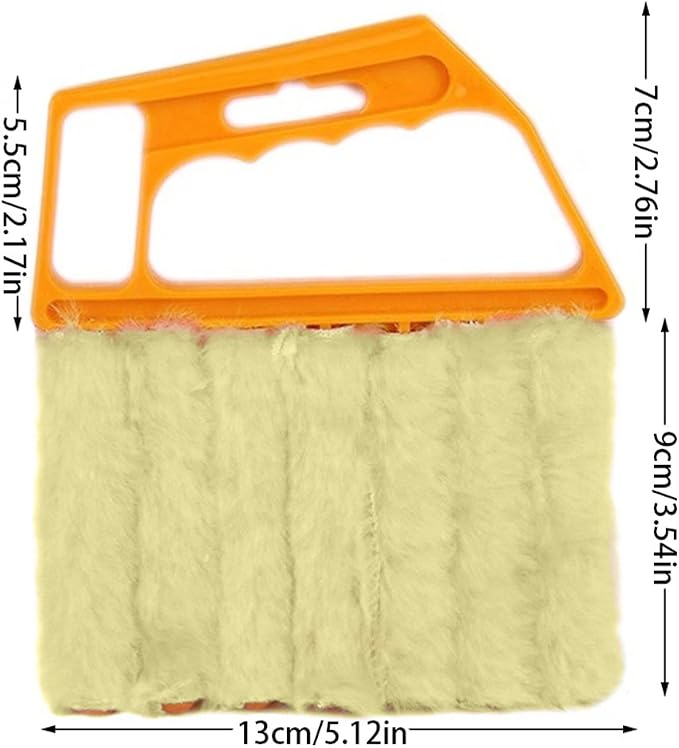 Blind Cleaner Brush , Blinds Dust Shutters , Mini Washable & Removable Window Air Conditioner Duster With 7 Slat Handheld Household Kitchen Cleaning Tools , For Awnings , Siding , Vinyl , Car , Fan