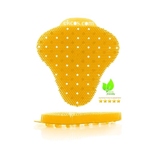 Diversey Ekcos EKS-4O-12 ekcoscreen 60 Day Premium Anti-Splash Urinal Screen, Deodorizer for Cleaner Restrooms, Tropical Scent, Orange, 12-Screens