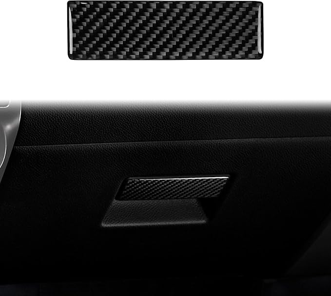 Premium Carbon Fiber Trim Decal Fit for Ford Expedition 2007-2014 | for 2007 2008 2009 2010 2011 2012 2013 2014 | Passenger Side Glove Box Handle Trim | Accessories | Self-adhesive