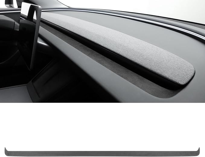 Betterhumz Car Dashboard Panel Trim for Tesla Model 3 M3 Highland 2026 2025 | Center Console Front Air Condition Vent Cover Sticker Moulding Tuning Accessories (for alcantara Black)