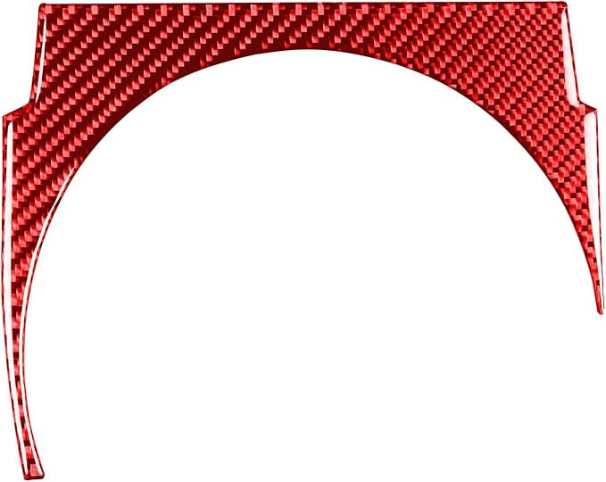 Real Carbon Fiber Trim Stickers Car Red Decals Gear Shift Surround Panel Accessories Compatible with Subaru BRZ/Scion FR-S/Toyota 86 2016 2017 2018 2019 2020
