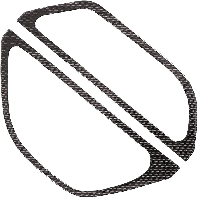 Rear Trunk Storage Box Slot Trim Cover for Honda Pilot 2016-2022/Passport 2019-2023, Rear Trunk Side Storage Organizer Bins Trim Frame Sticker, Carbon Fiber (Trunk Side Storage Slot Frame)