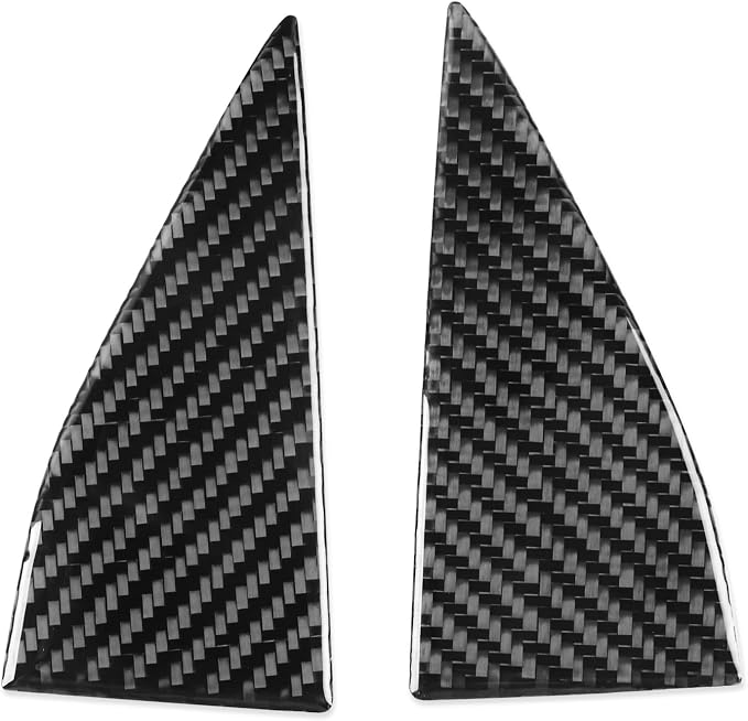 Real Carbon Fiber Rear Stickers Fit for Audi A3 8Y S3 2021-2025 | Rear Window Pillar Trim Decorations | Accessories | Self-adhesive